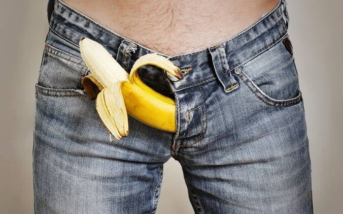Toller Schwanz im Beispiel einer Banane